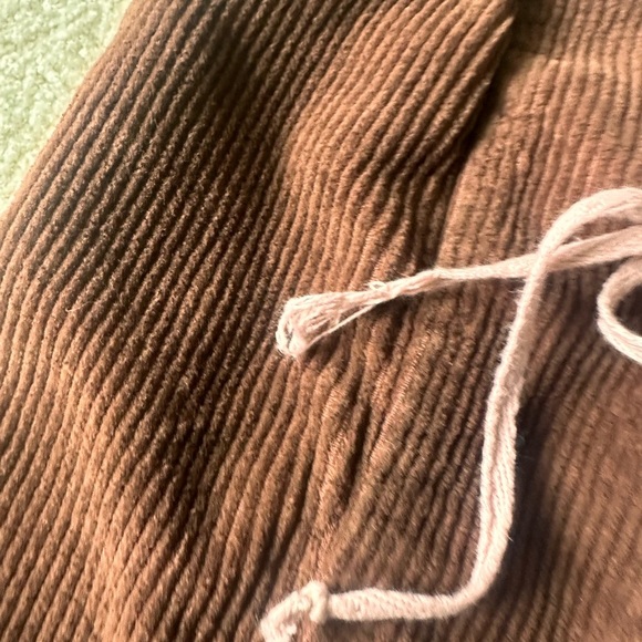 Don’t Ask Why Women’s Brown Corduroy Corset Top - Picture 3 of 6